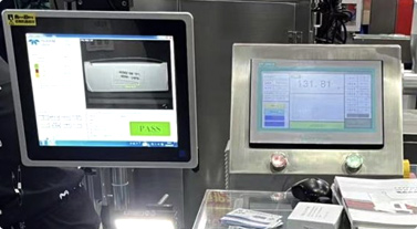 On-line print detection and weighing system